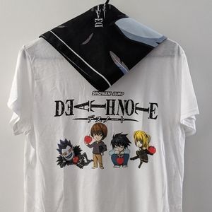 NWOT Anime Death Note Shirt and Ryuk Bandana